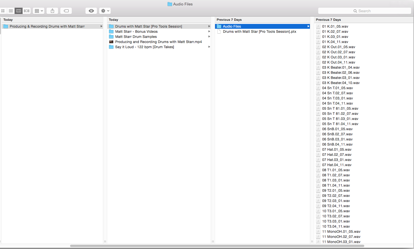 files multitrack files